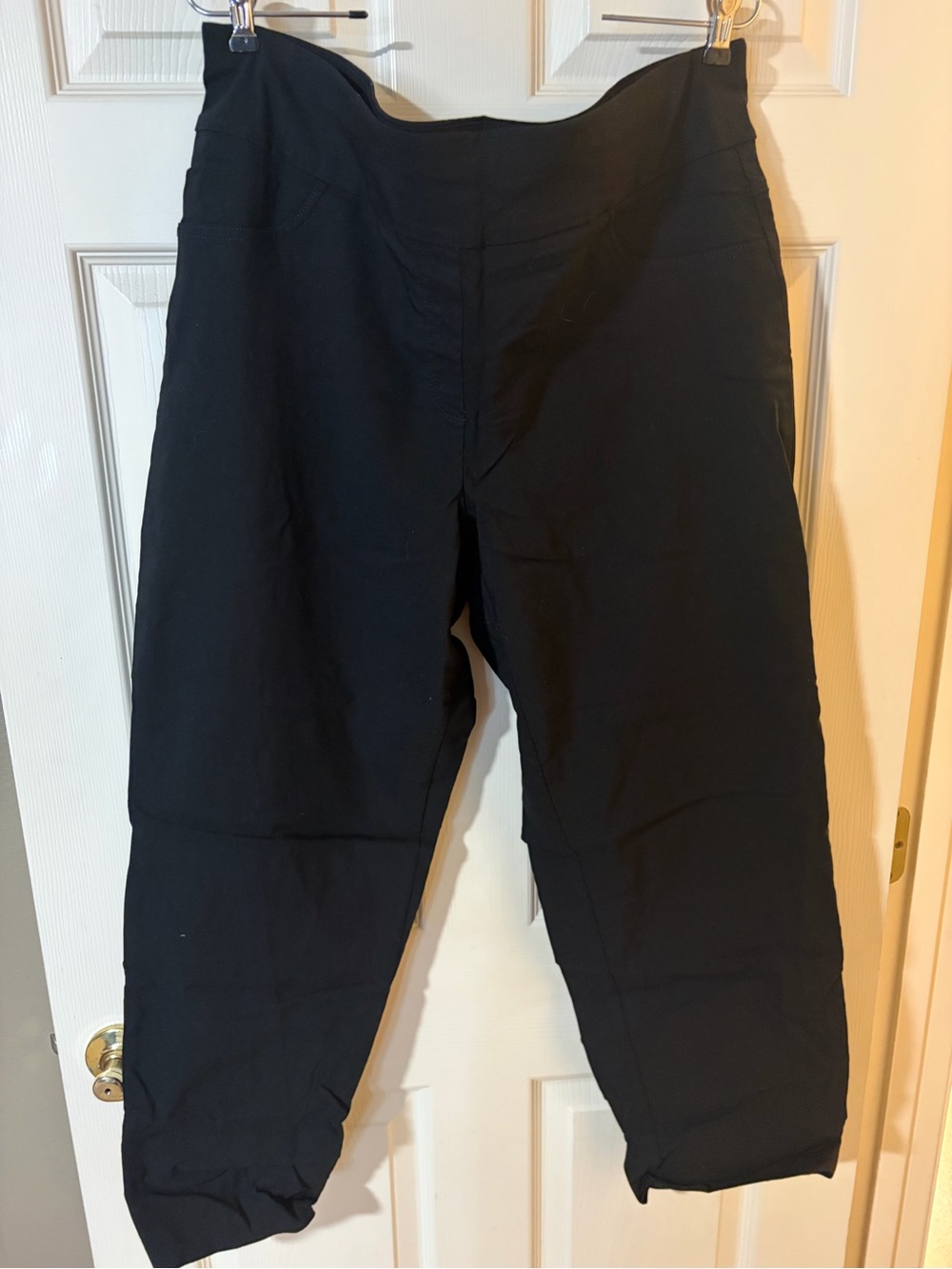 Ruby Rd. Women's Stretchy Black Pants with back pockets, 28.5" inseam, size 20W